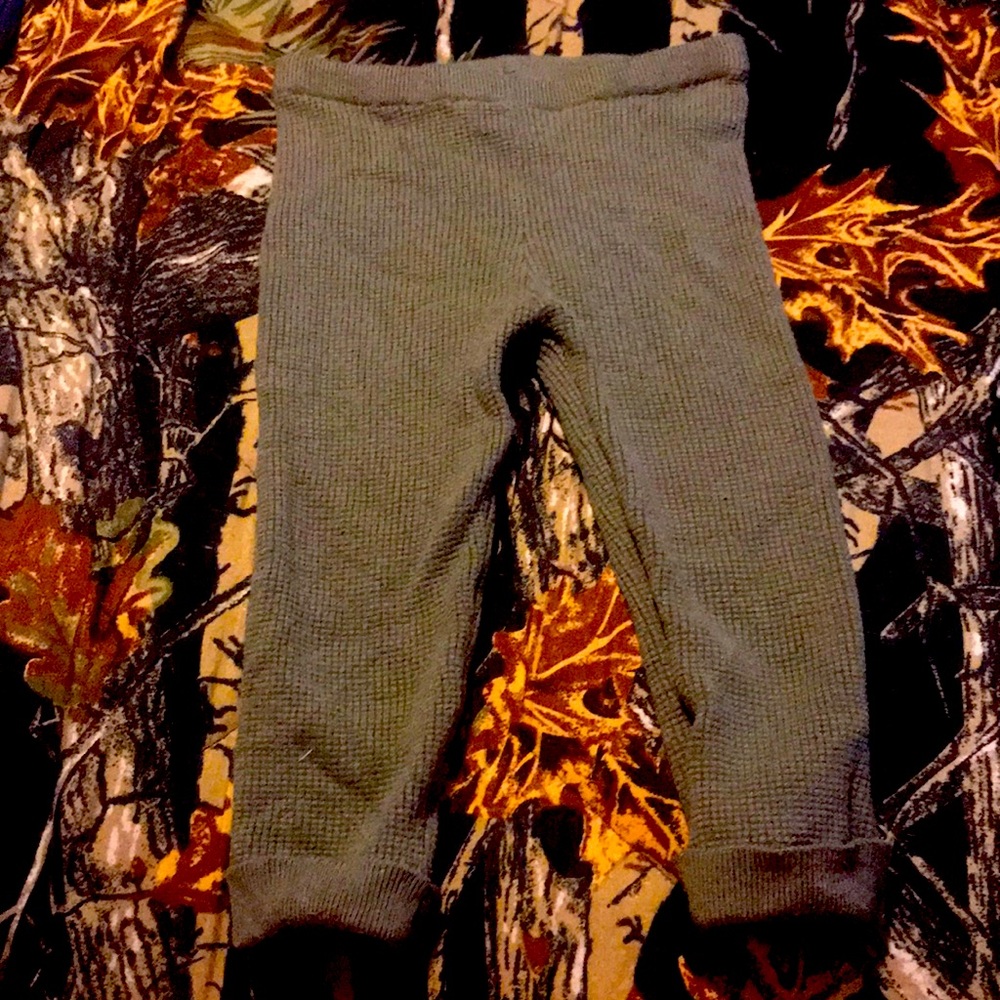 Size 2t green thermal pants